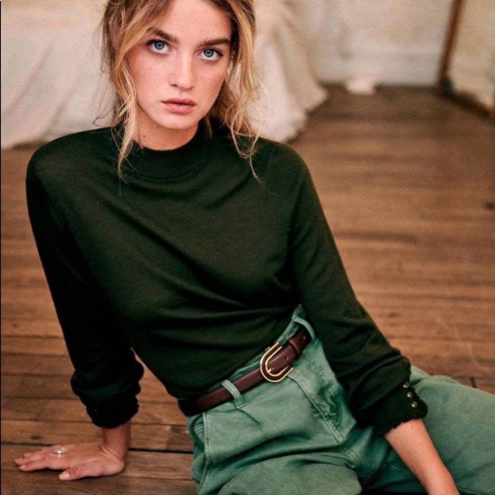 Sézane Hazel Jumper in Khaki - MOVING SALE, OFF SITE 09/4